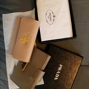 Two Prada credit card holders